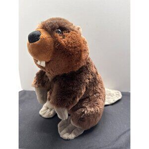 Wild Republic Beaver Plush Toy Soft Brown Stuffed Animal 12" Realistic Design Ki
